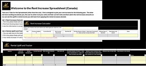 Rent Increase Calculator: Excel Landlord Template (digital Download) - Etsy Canada
