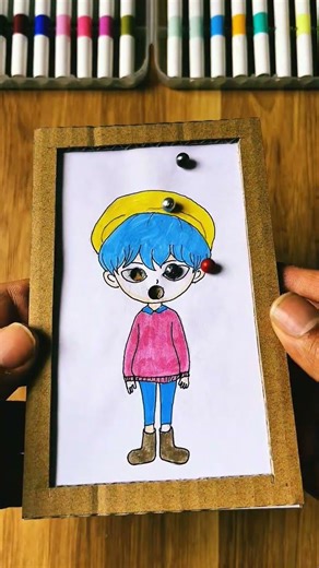 easy kpop baby saja boy mini cardboard pinball game #papercraft #kpopdemonhunters