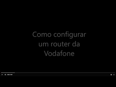 Como configurar um router vodafone