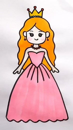 307K views · 1.7K reactions | Beautiful princess drawing tutorial  . #trendingreelsvideo #artlife #dailydrawing #ArtLovers #artworkinprogress #trendingreel #fbreelsfypシ゚viralシ | Easy drawing for kids24 | Facebook