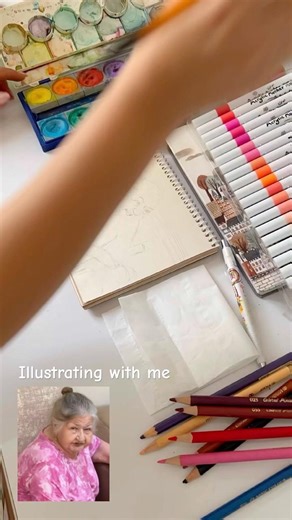 Acrylic Marker Illustration Process🫟