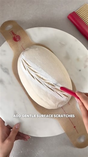 KneadAce - Designed by Bakers | Wheat stalk scoring - but make it easy 😊 Rice flour for contrast, a quick toothpick guide, then gentle stalk lines from bottom to top.... | Instagram