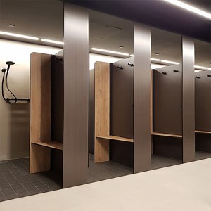 [Hot Item] Cubículos de baño con ducha y aseo en vestuarios de gimnasio a prueba de agua