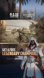 Nothing is true, everything is permitted. Five Assassins have entered the RAID universe. Get the Legendary Ezio for free! | Raid: Shadow Legends