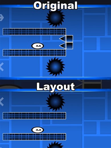 Geometry Dash: Original vs Layout Gameplay Comparison