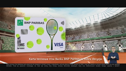 62 reactions · 14 comments | Jesteś wielbicielem tenisa? Zaserwuj sobie Kartę tenisową Visa z szeregiem korzyści! 20% zniżki na wynajem wybranych kortów tenisowych i transmisje meczów tenisa w serwisie CANAL+ (pakiet CANAL+ Super Sport) za 0 zł przez 6 miesięcy w promocji. Więcej na: https://lp.bnpparibas.pl/kartatenisowa/ | BNP Paribas Bank Polska | Facebook