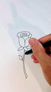 Easy way to draw a simple rose! #drawingtutorial #howtodrawarose #artlover #easydrawings. | Super