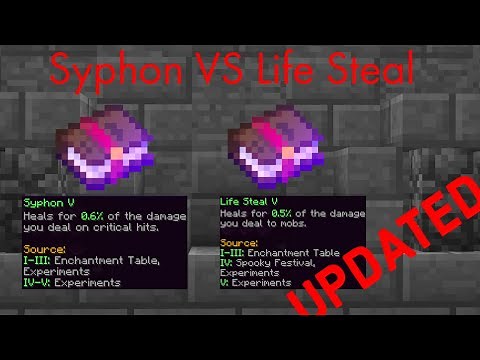 [UPDATED] Syphon VS Life Steal! (Hypixel Skyblock)