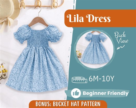 Dress Sewing Pattern for Kids, Dress Pattern, Kids Pattern, Summer Dress Pattern, Beginner Pattern, Sewing Pattern Toddlers, PDF Pattern - Etsy