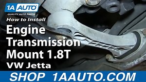 How to Replace Rear Engine Transmission Mount 18T 2000-05 Volkswagen Jetta