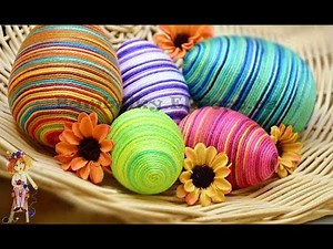 Velikonoční vajíčka z příze