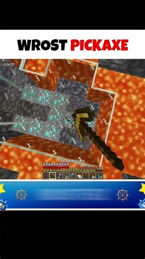 When A Pickaxe Cooked You ☠️ | #shorts #youtubeshorts #minecraft