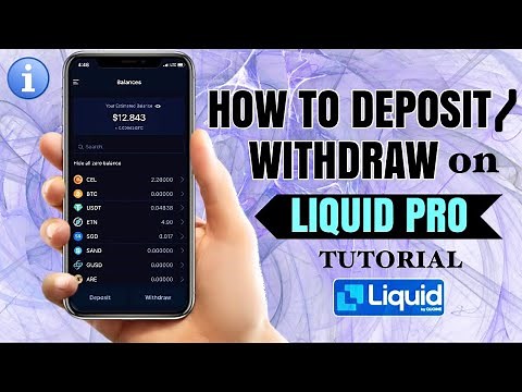 How to DEPOSIT or WITHDRAW on your Liquid Pro Exchange account | App Tutorial