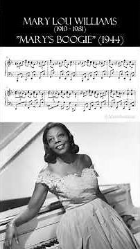 Mary Lou Williams plays "Mary's Boogie" (1944) | Jazz piano solo #jazzshort #jazzpiano
