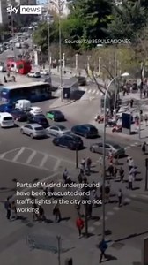 Huge power outage causes mayhem in Spain