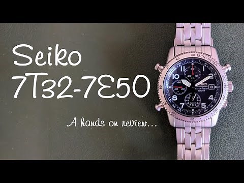 Seiko 7T32-7E50 quartz pilot chronograph - hands on review