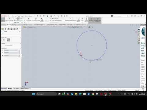 SolidWorks Part 9 Using Perimeter Circle Tool with Extruded Boss/Base Tool)