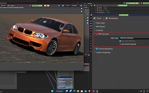 iBlender中文版插件AMD Radeon ProRender教程Blender 使用 AMD PRO RENDER 进行渲染，并激活 DENOISER 以