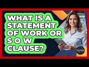 What Is a Statement of Work or SOW Clause?