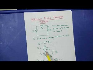 Maximum Power Transfer Theorem in Tamil