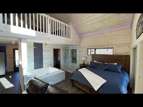 Top of the Line Virtual Tour 4K; Treehouse Cabin Helen GA