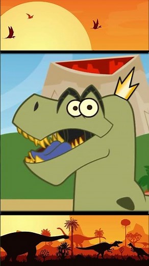 Tyrannosaurus-Rex In Action #dinosaur #shorts #dinosaurcartoon