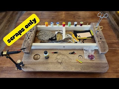 I Made a Portable Fly Tying Station from Scrap Wood for Student Fishing Club