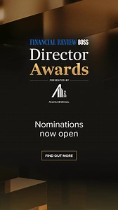 The Financial Review BOSS Director Awards celebrate the vital role directors and chairs play in shaping Australia’s businesses. Chosen by their peers, our winners exemplify outstanding leadership and innovation across corporate and not-for-profit sectors. Nominate your peers today. Nominations close Tuesday December 2, 2025. | Financial Review | Facebook