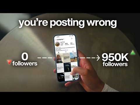 how I gained 950,000 Instagram followers (copy this system)