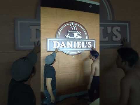build up signage sintra board installation