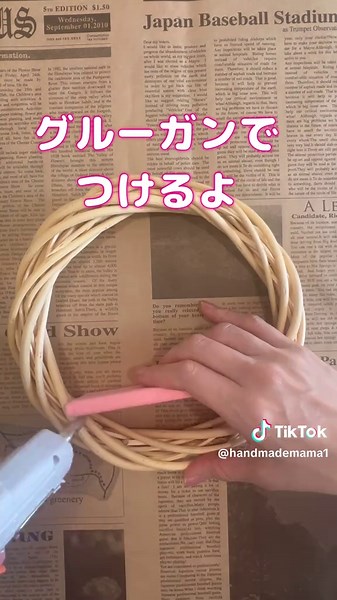 ひな祭りリースの作り方｜100均DIYガイド