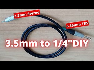 DIY 3.5mm TRS to 6.35mm TRS Balanced Audio Cable