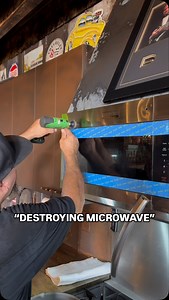 143K views · 1.9K reactions | Caught my dad in action destroying our perfectly good microwave.. He seems to think EVERYONE knows what “engine turn” is? Did you know what it was before this?? Dad @deberti you have problems #construction #appliances #mancave #father #dad #diy | Brad DeBerti | Facebook