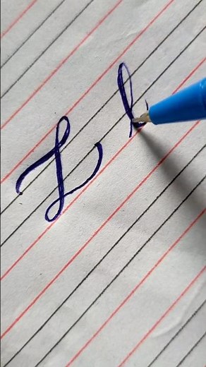 Can You Write L This Beautifully? #calligraphy #handwriting #learning #lettering #cursive #english