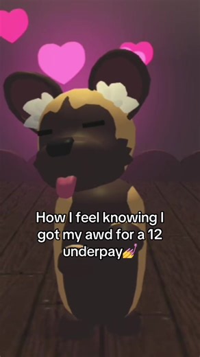 Loving My African Wild Dog in Adopt Me