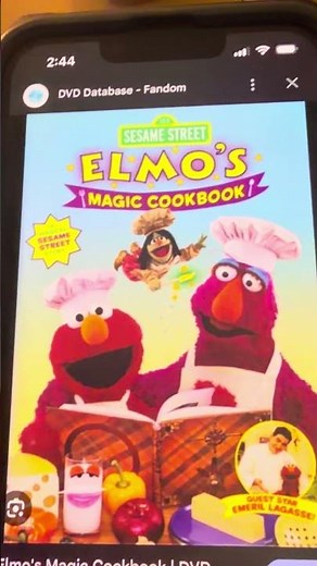 Sesame Street Elmo's Magic Cookbook 2001 DVD 📀