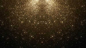 Download Shiny abstract background animation with falling glittering shiny gold particles. This luxury golden awards ceremony motion background animation is full HD and looping. for free