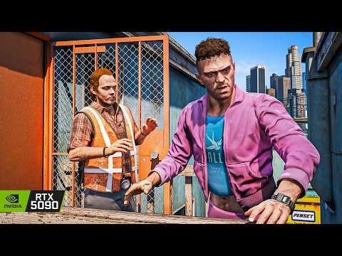 GTA 5 'Hang Ten' Mission 8K Gameplay | RTX 5090 Remastered Graphics MOD