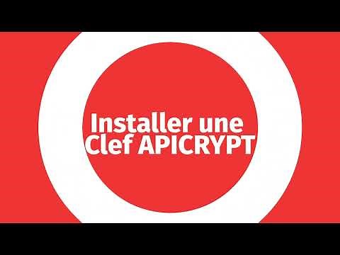 Installer une clef APICRYPT dématérialisée sur un PC Windows