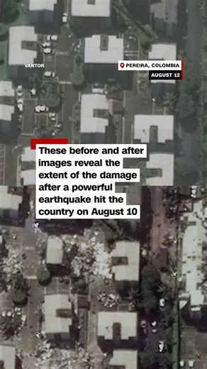 Satellite images show devastation of Colombia earthquake