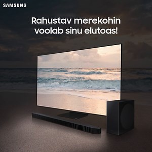 6.8K views | Ku isa ei saa praegu mere äärde minna, siis las meri tuleb sinu juurde! Lase rahustaval merekohinal oma elutoas möllata! Q-seeria Soundbar HW-Q800B integreeritud Dolby Atmos heliga on see võimalik. Kutsume seda uskumatuks 3D heli sünergia efektiks! Ning see kõik toimub juhtmevabalt!  Vaata lähemalt: bit.ly/3D7daEI | Samsung | Facebook