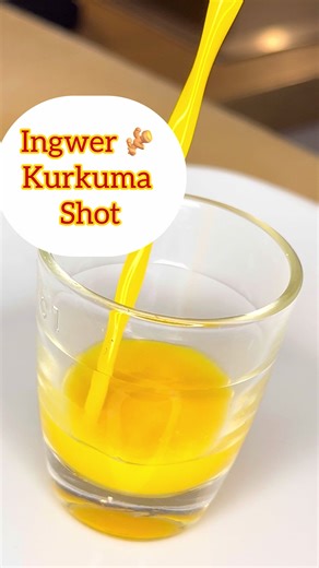 Ingwer-Kurkuma Shot gegen Grippe herstellen