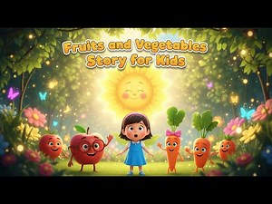 Fruits and Vegetables Story | Fun Learning for Kids | Healthy Eating Animation in English