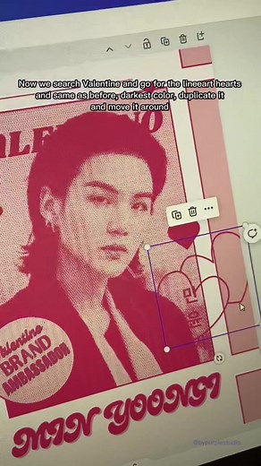 Canva Design Tutorial with Yoongi Valentino | BTS Edit