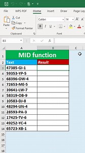 25K views · 130 reactions | Excel shorts and Tricks - MID function | Time to Office | Facebook