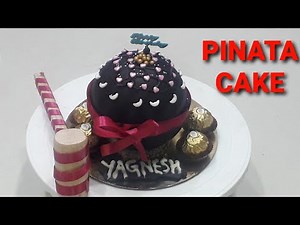 Pinata cake/surprise cake/How to make pinata cake at home /easy pinata cake