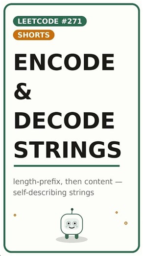 Encode and Decode Strings in Under a Minute (LeetCode 271) #shorts