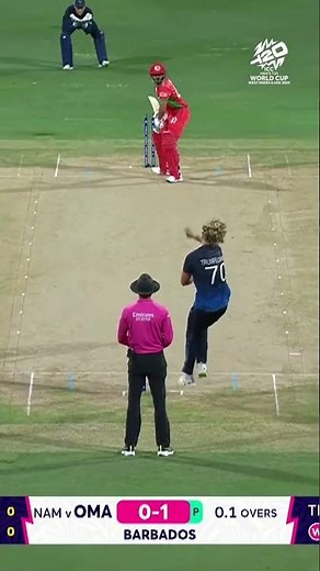 Two wickets from two balls for Namibia 😲 #t20worldcup #cricket #cricketshorts #ytshorts