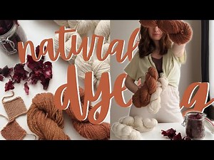 How to Naturally Dye Yarn with Plants // Using Leftover Onion Skins