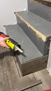 How to install laminate flooring on stairs🪵 #diy #stairs #fyp #foryou | KD Flooring